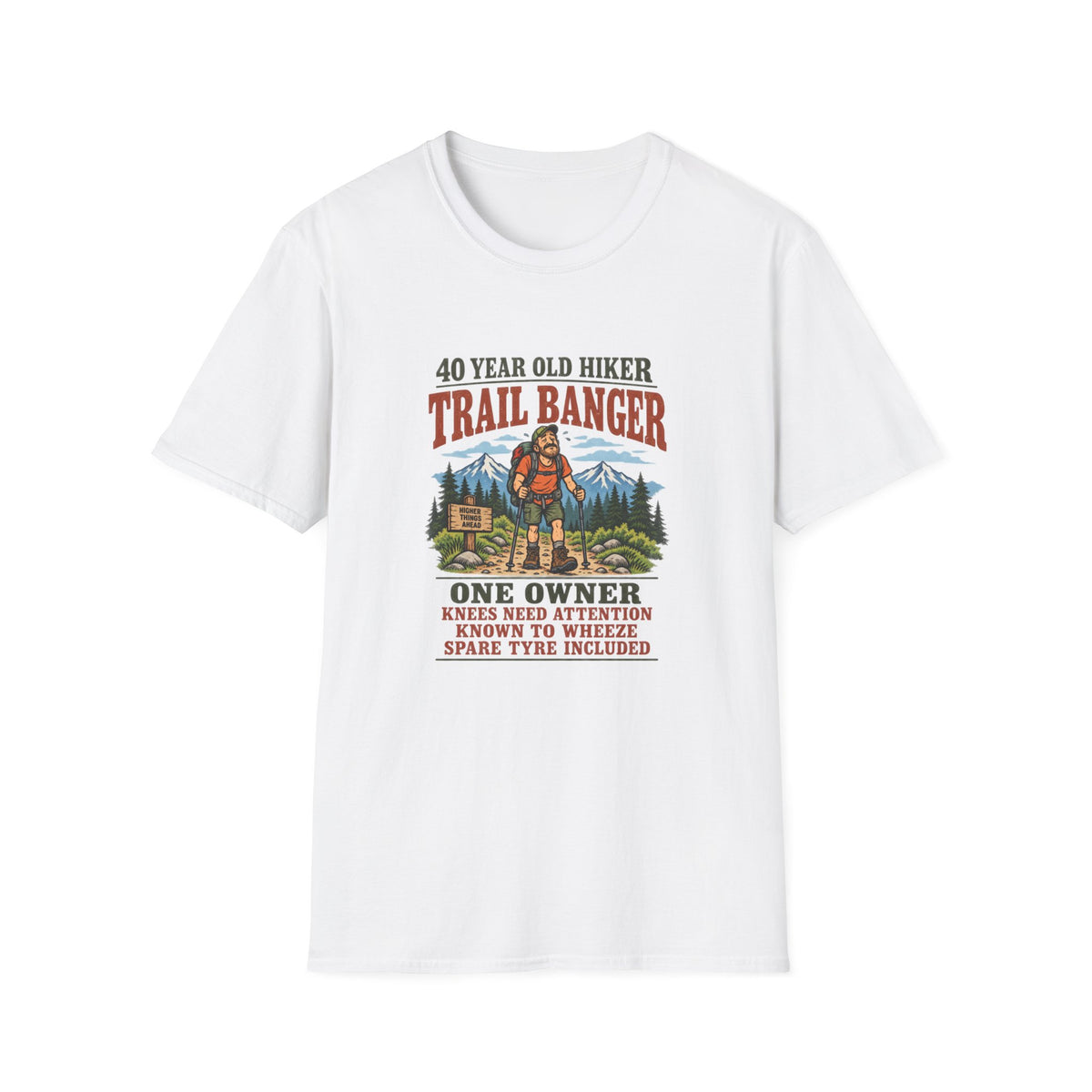 Middle Aged Hiker T-Shirt