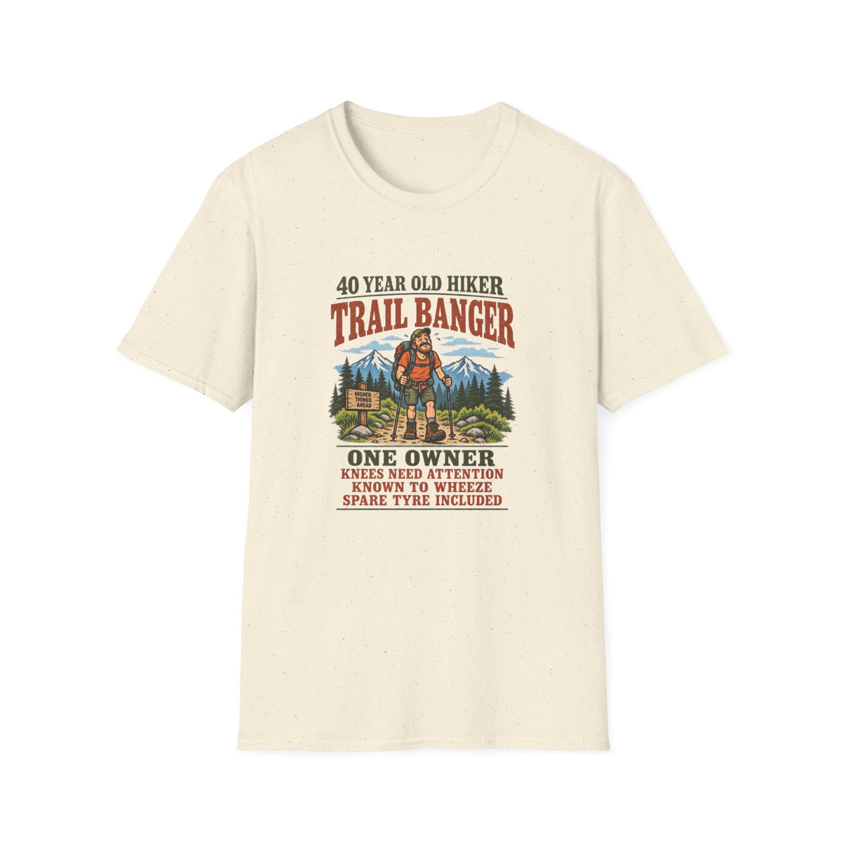 Middle Aged Hiker T-Shirt